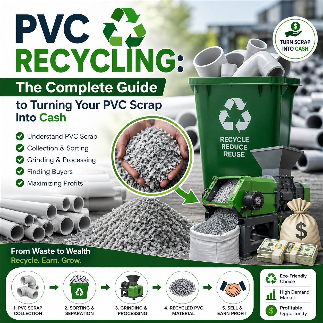 PVC Recycling: The Complete Guide to Turning Your PVC Scrap Into Cash
