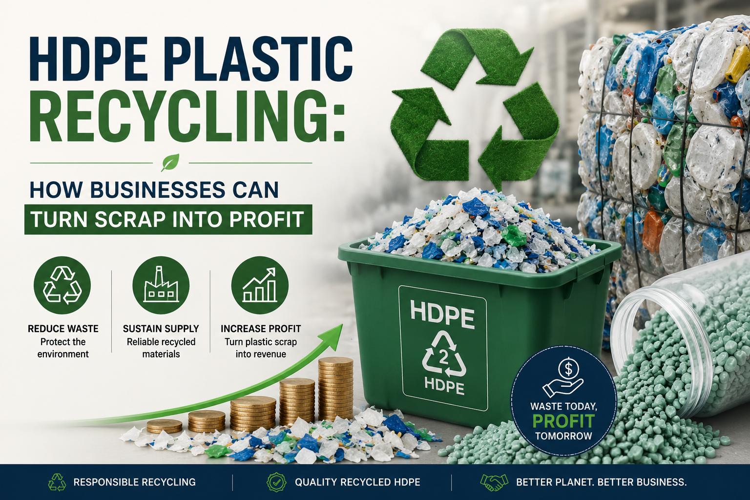 HDPE Plastic Recycling: How Businesses Can Turn Scrap Into Profit